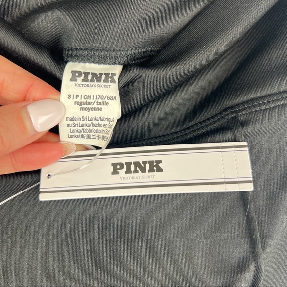 NWT Victoria Secret PINK Winter Performance Flare Stretch Leggings Yoga Black S - Picture 7 of 9